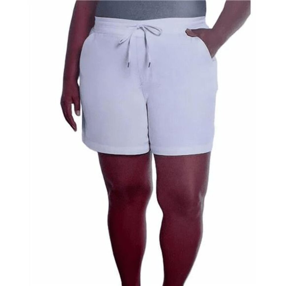 Orvis Women's Short - Pull-On Casual Comfort with Drowstring Back (White, Large)